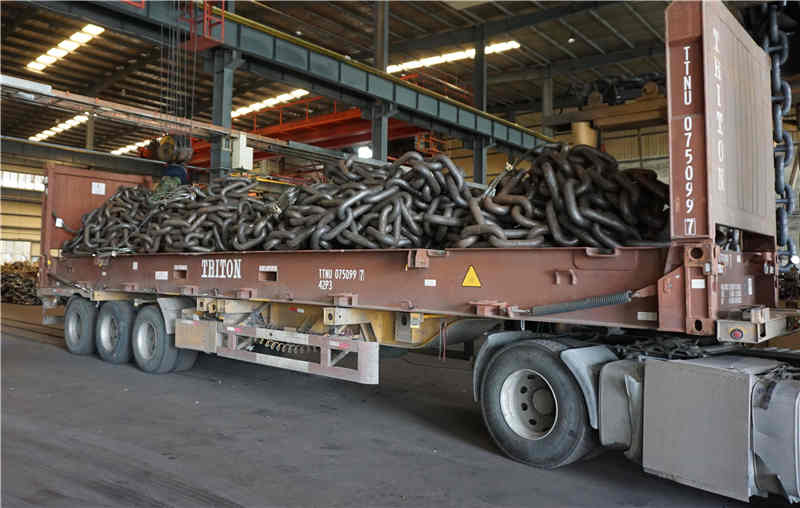 Mooring chain shipping